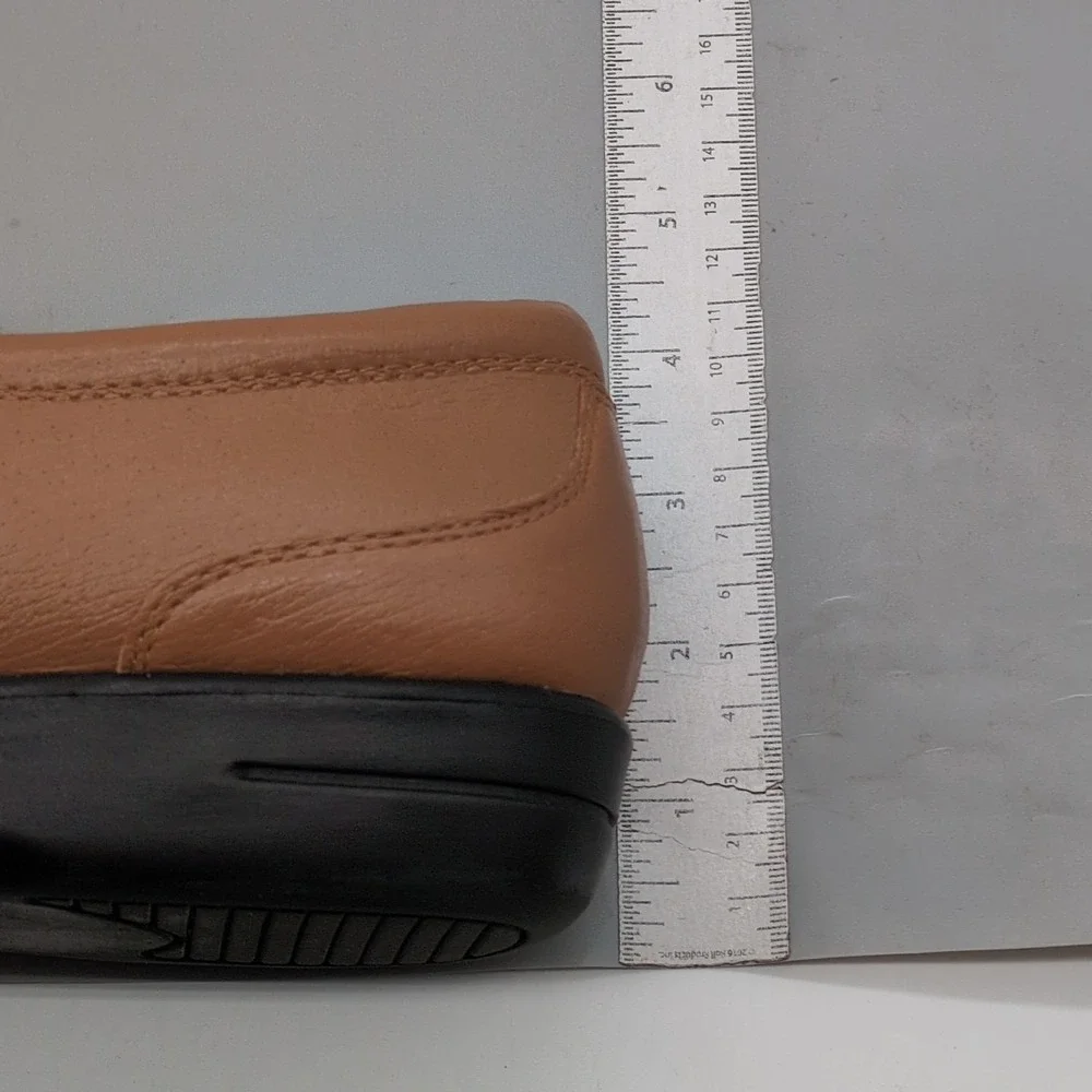 Dr. Scholl's Shoes Womens Beige 9‎ Leather Walking Oxfords Air Pillo E6Y-2X